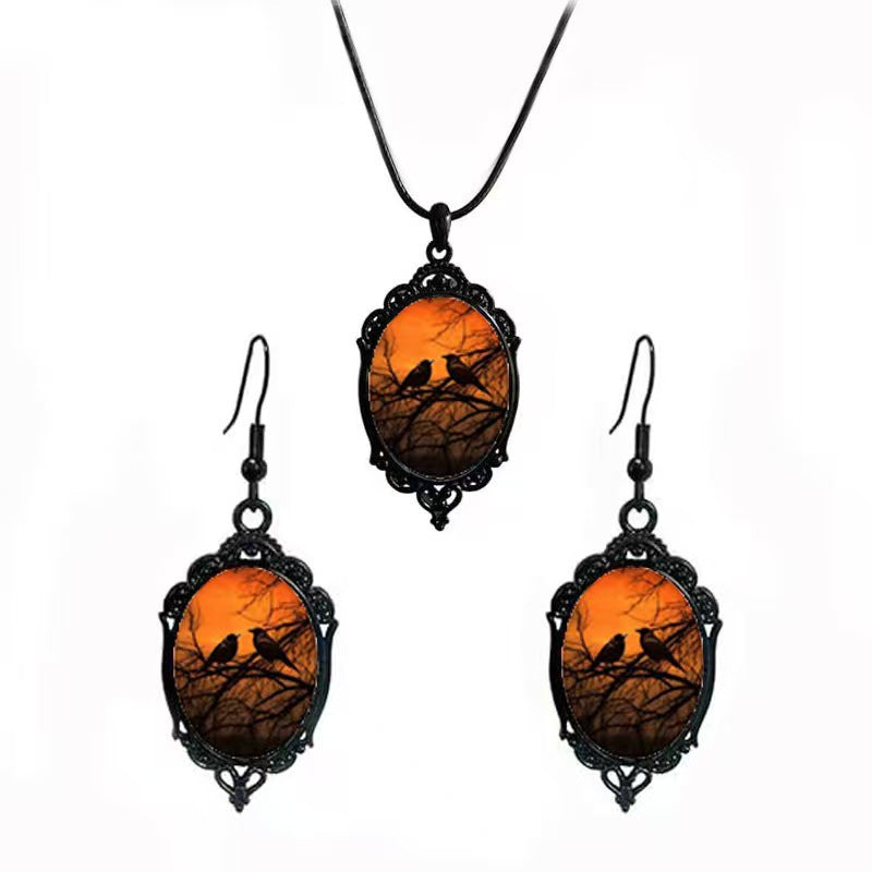 Fashion Elegant Glass Suite Romantic Gift Jewelry Set