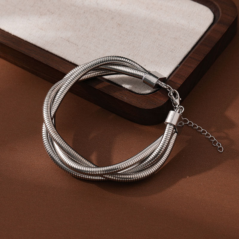 Winding Spring Light Luxury High-grade Metal Necklaces