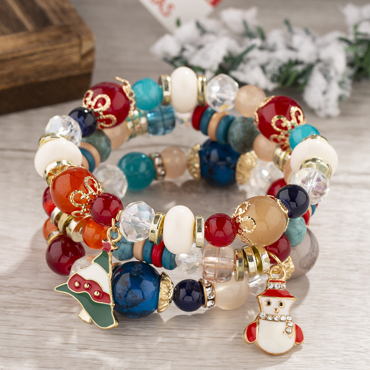 Women's Christmas Gift Bohemian Bead String Jewelry Bracelets