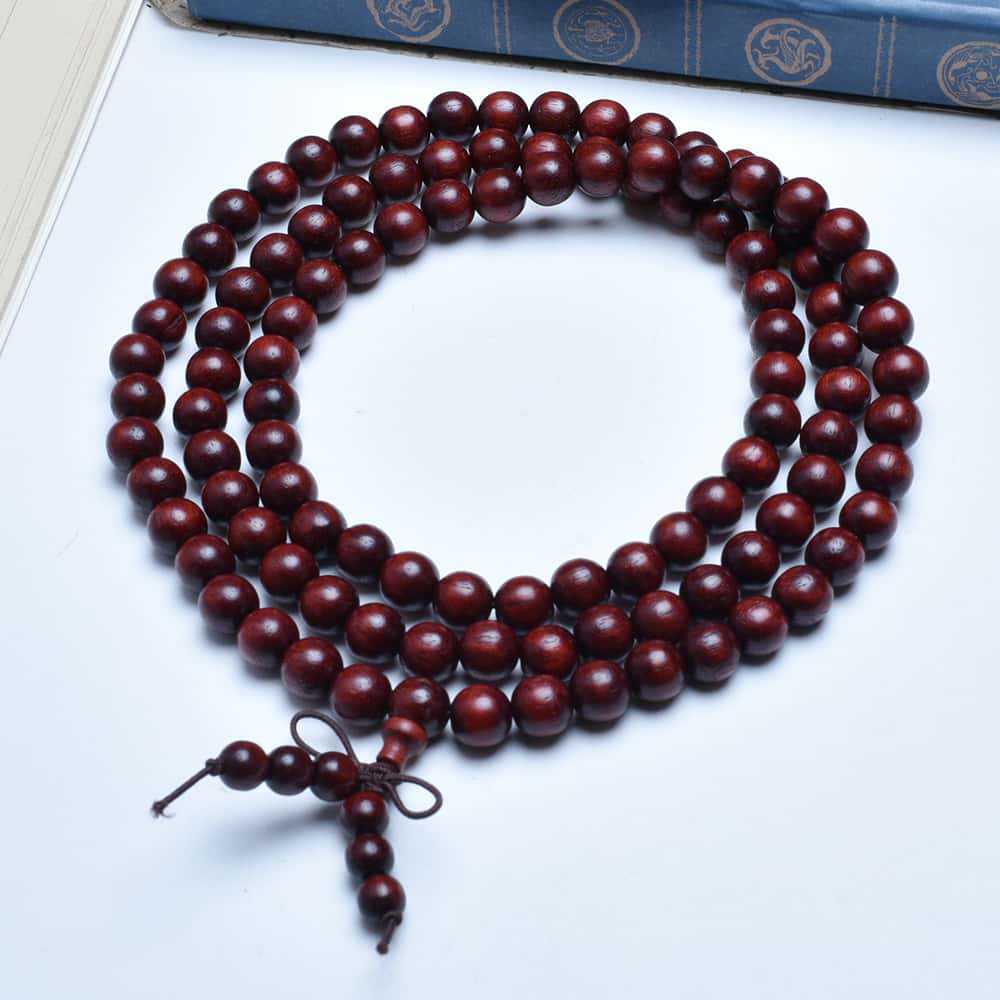 Women's & Men's Authentic Pterocarpus Wood Buddha Beads Batch Bracelet