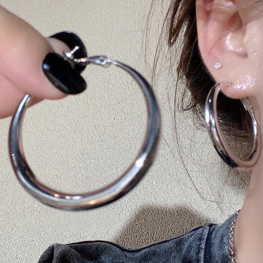 Luxury Minority Design Advanced Electroplating Sterling Sier Needle Earrings