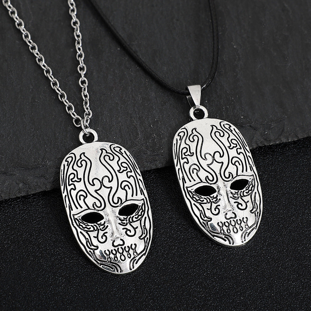 Men's Films Television Series Death Mask Head Long Pendants
