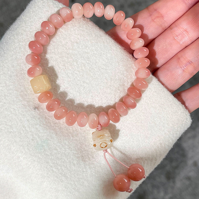 Cat's Paw Plum Chinese Style Abacus Beads Crafts Bracelet