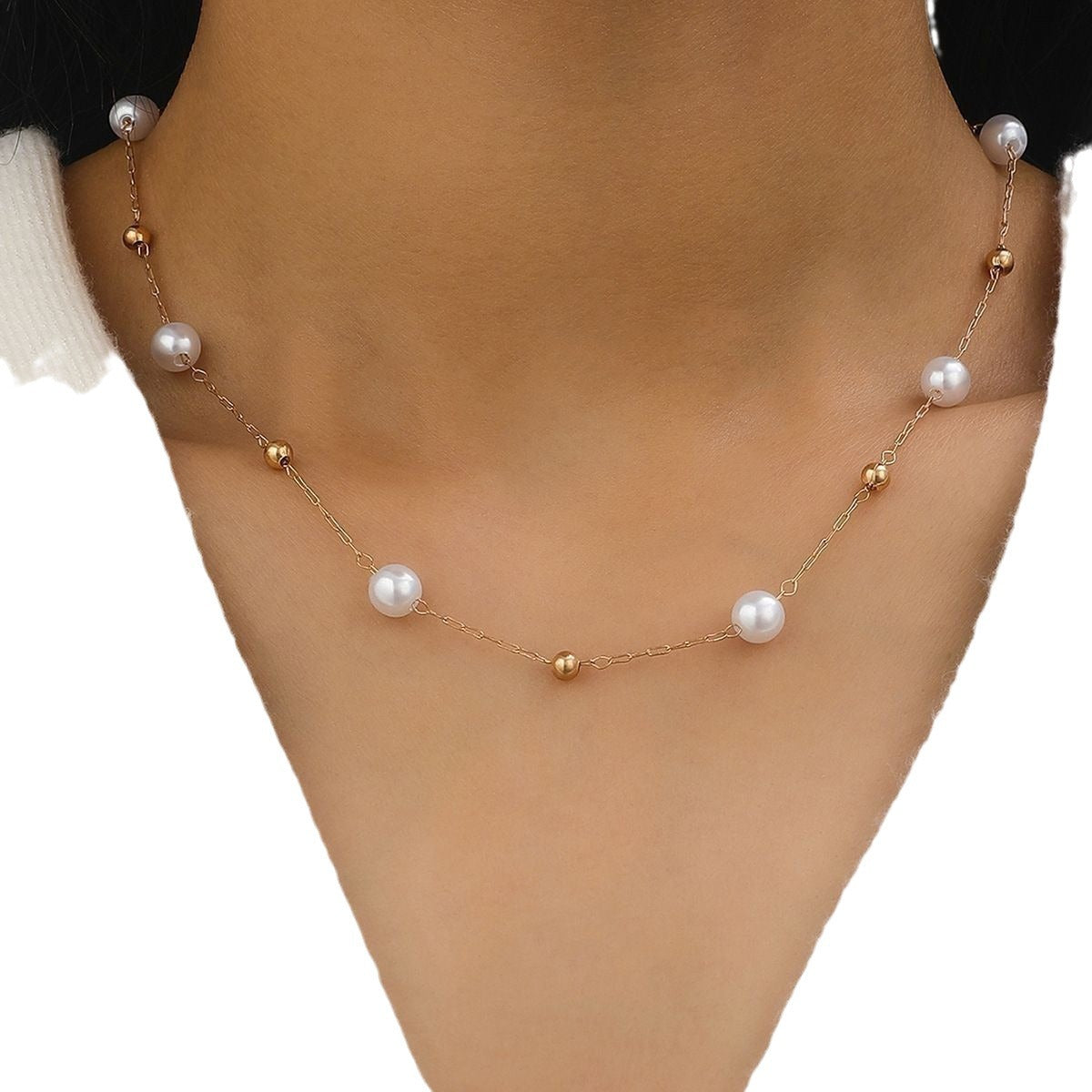 Women's Style Niche Pearl Heart Sweet Cool Hot Fashion Necklaces
