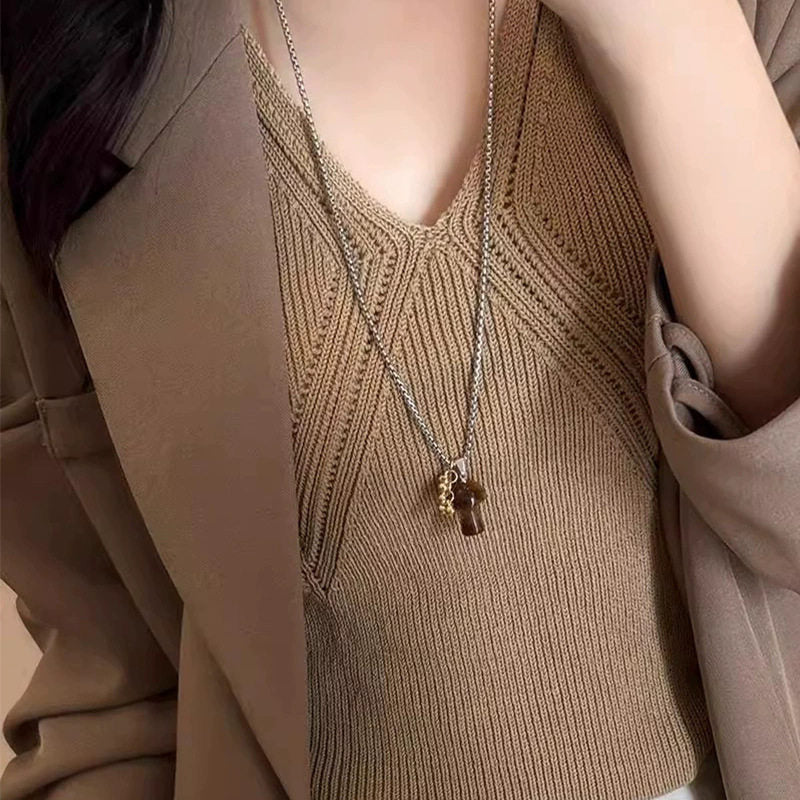 Women's Wind Clavicle Chain Design Love High-grade Necklace