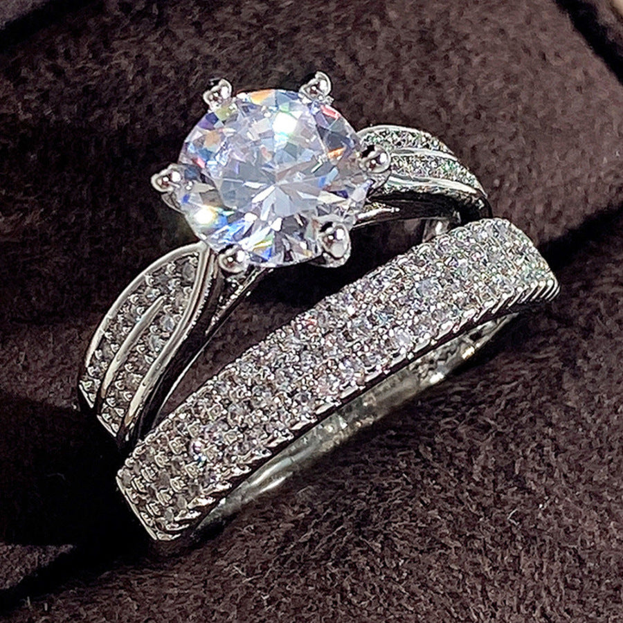 Versatile Women's Luxury Decoration Fashion Wedding Ring