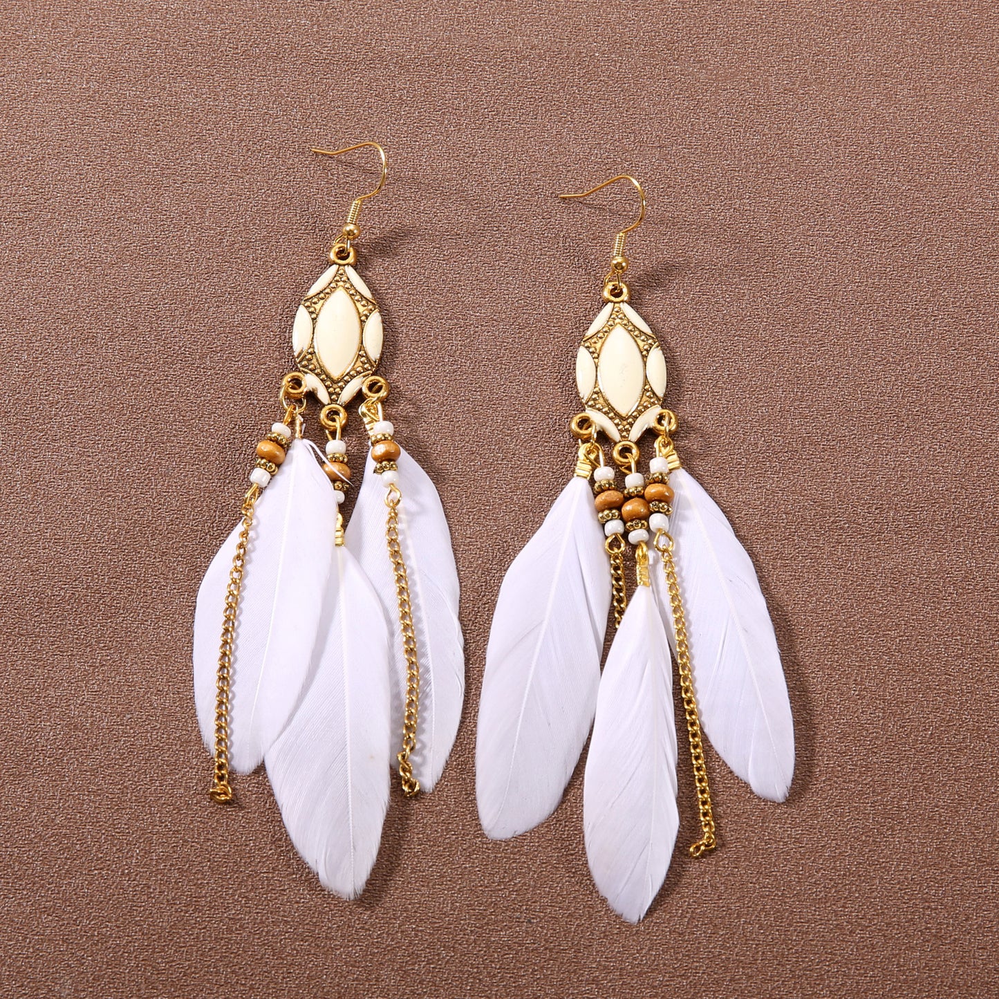 Women's Style Super Fairy Feather Bohemian Long Earrings