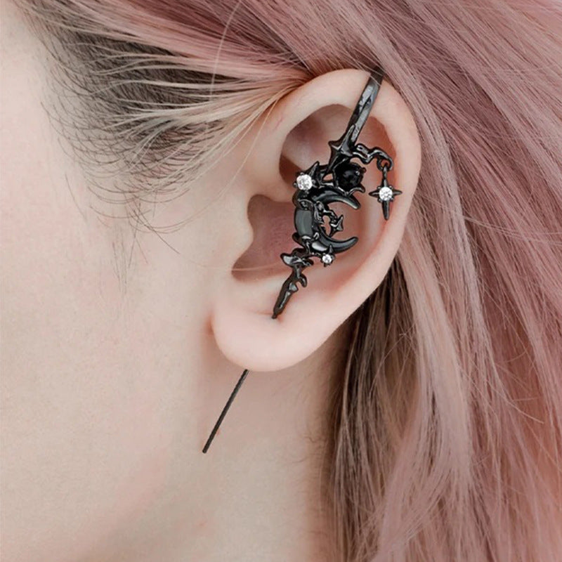 Women's Star Moon Diamond Geometric Fashion Personalized Earrings