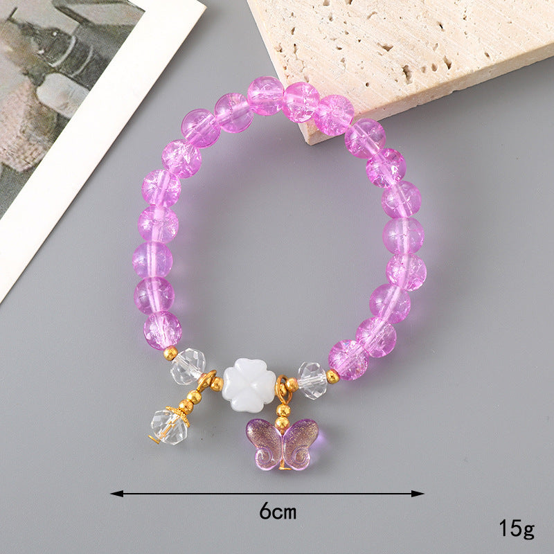 Graceful Crystal Super Moonstone Couple Girlfriends Bracelet
