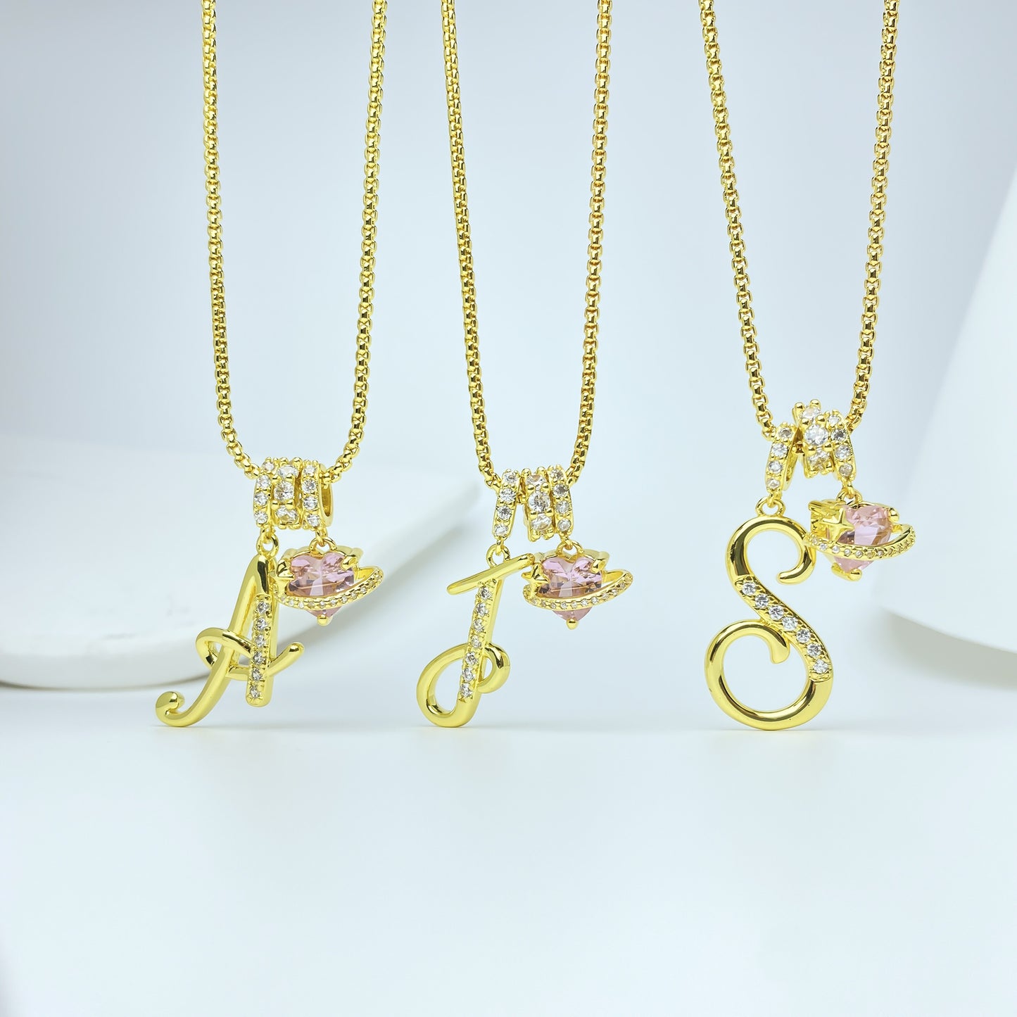 Dopamine English Letter Light Luxury Minority Necklaces