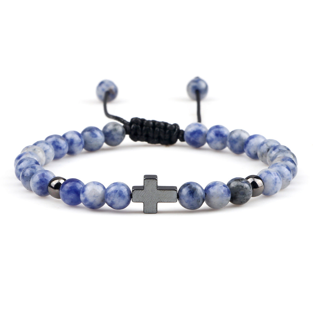 Popular Comfortable Cross Woven Beads Pull Bracelet