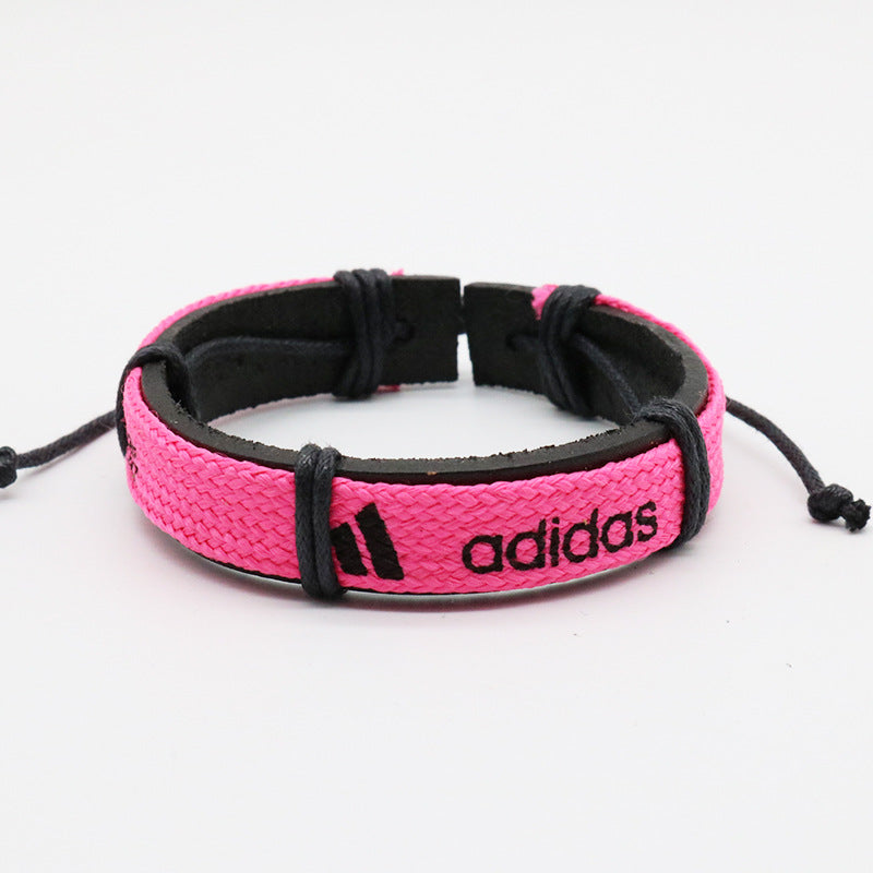 Male Female Couple Basketball Sports Weaving Bracelets