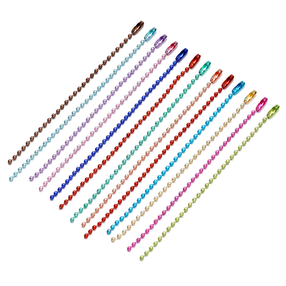 Bead Metal Wave Chain Tag Key Jewelry Accessories
