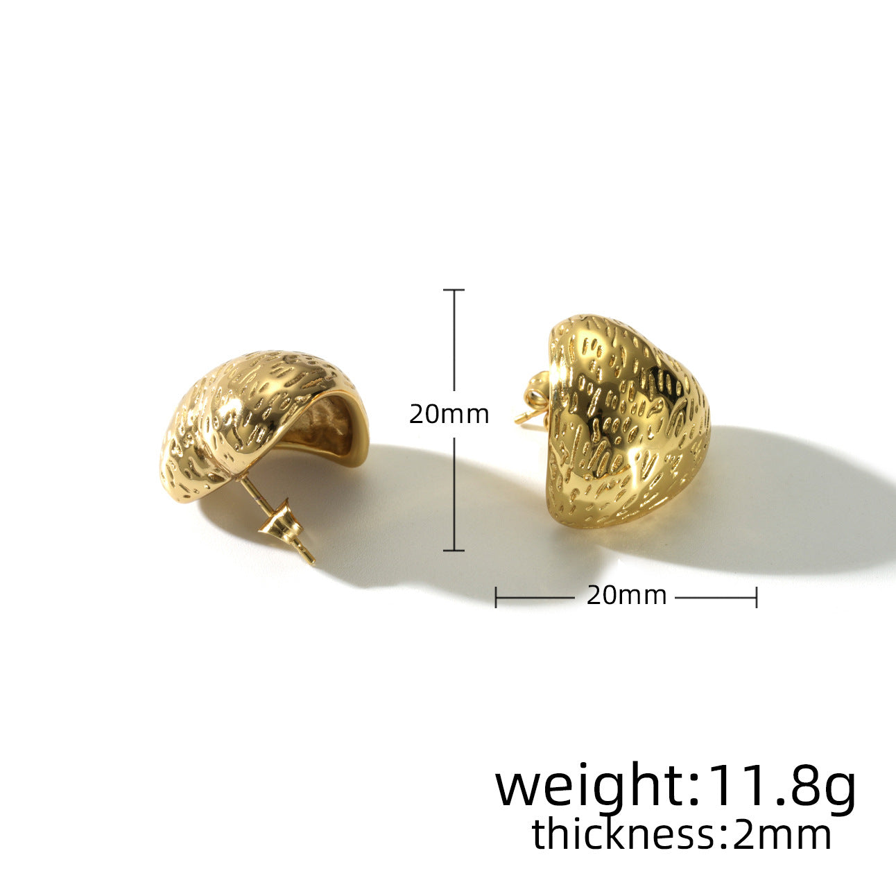 Water Drop Hollow Design High-grade Stainless Steel Oval Rings