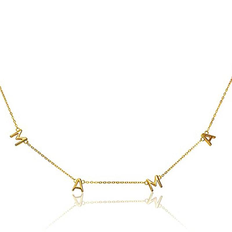 Letter Gold-plated Jewelry Thanksgiving Ladies Clavicle Necklaces