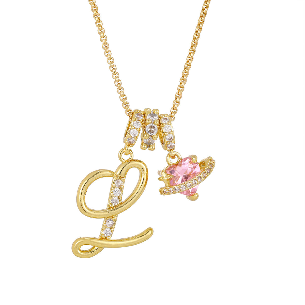 Dopamine English Letter Light Luxury Minority High Pendants