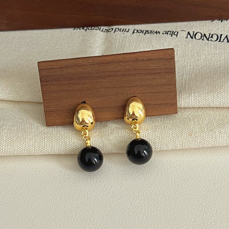 Black Style Sweet Cool Niche Design Earrings