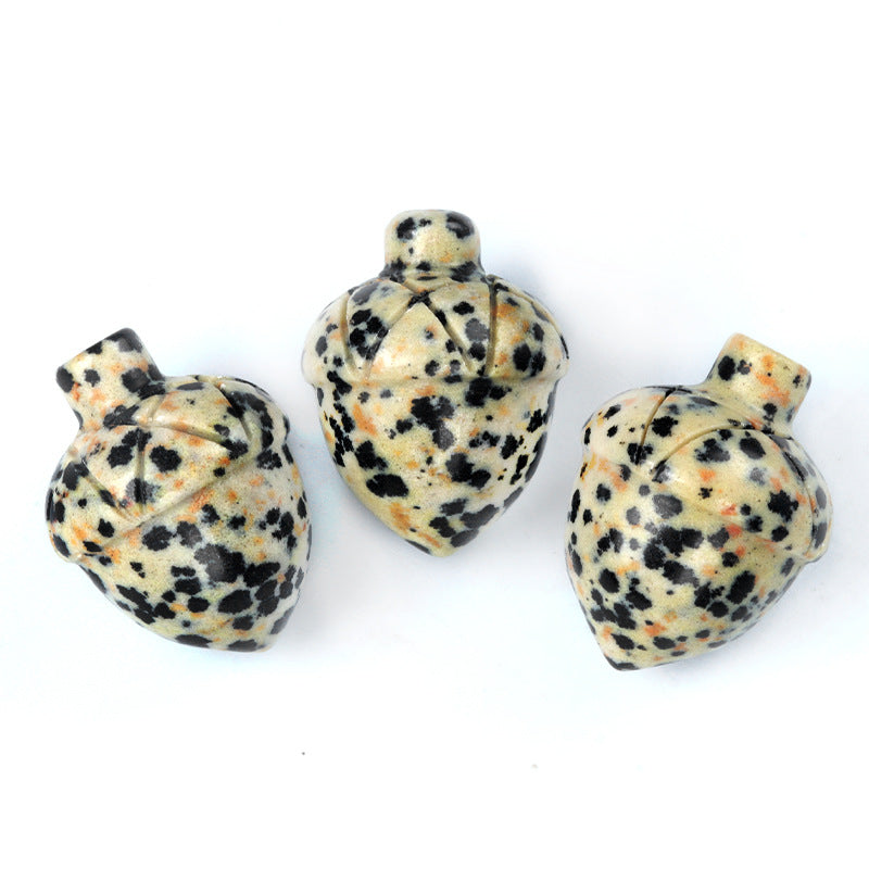 Siberian Hazelnut Acorn Stone Pine Cone Creative Carved Mini Jewelry Accessories