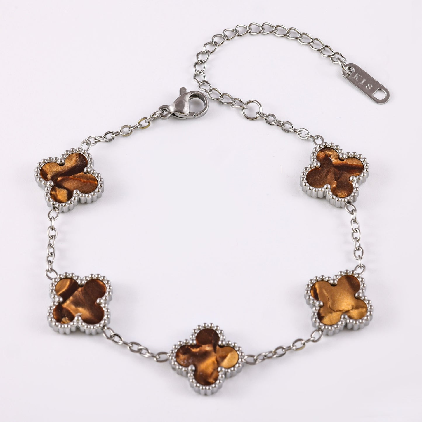 Women's Stainless Steel Clover Pork Belly Affordable Luxury Bracelets