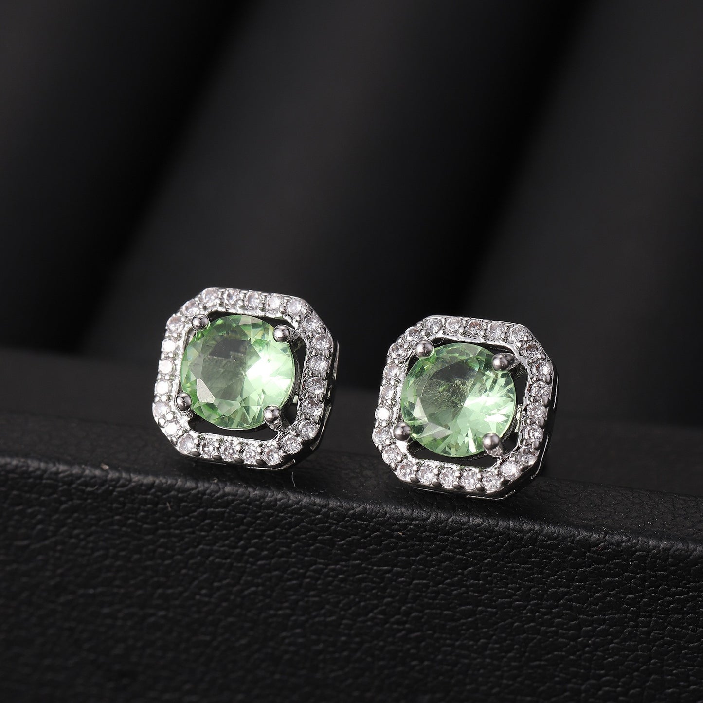 Women's Live Affordable Luxury Fashion Zircon Square Bag Rings