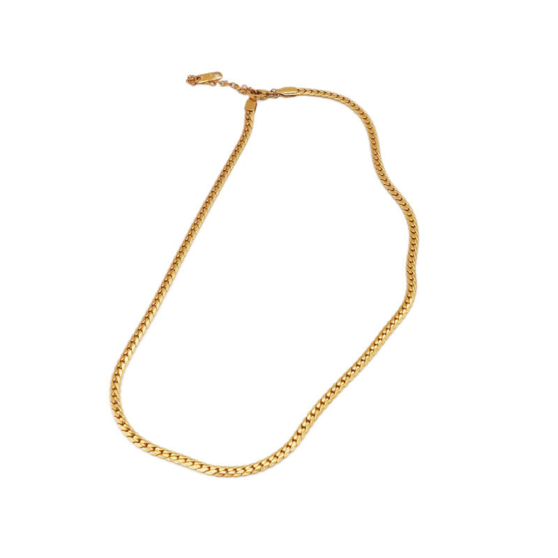 Titanium Steel Cuban Link Chain Hip Hop Cool Necklaces