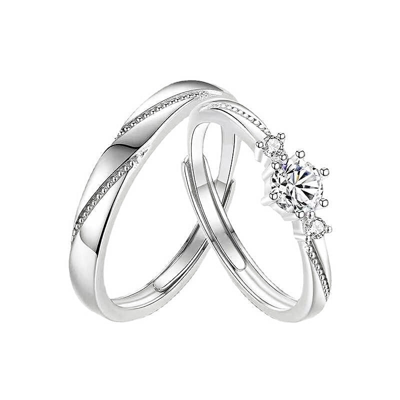 Love At First Sight Couple Fresh Open Ring