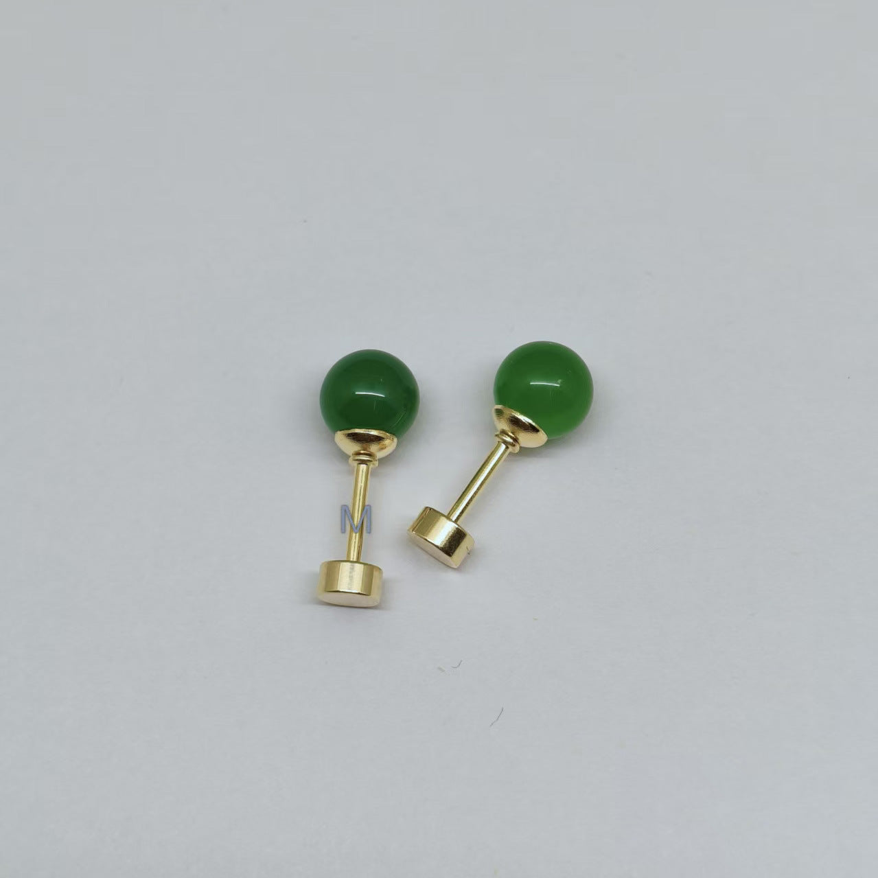 Agate Ear Female Korean Style Ball Round Cake Light Luxury Rings