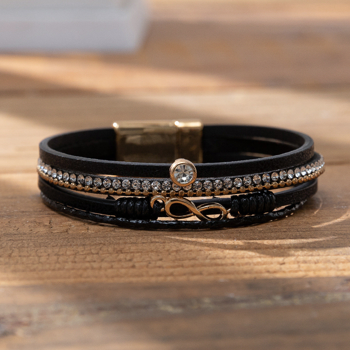 Twin Sense Leather Female Style Niche Design Bracelet