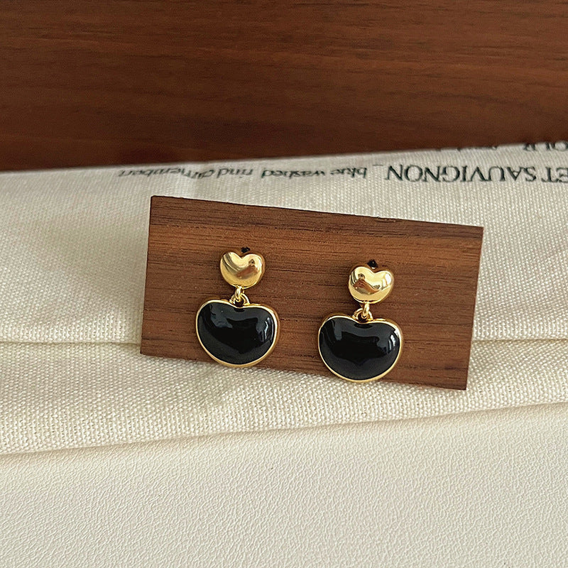 Black Style Sweet Cool Niche Design Earrings