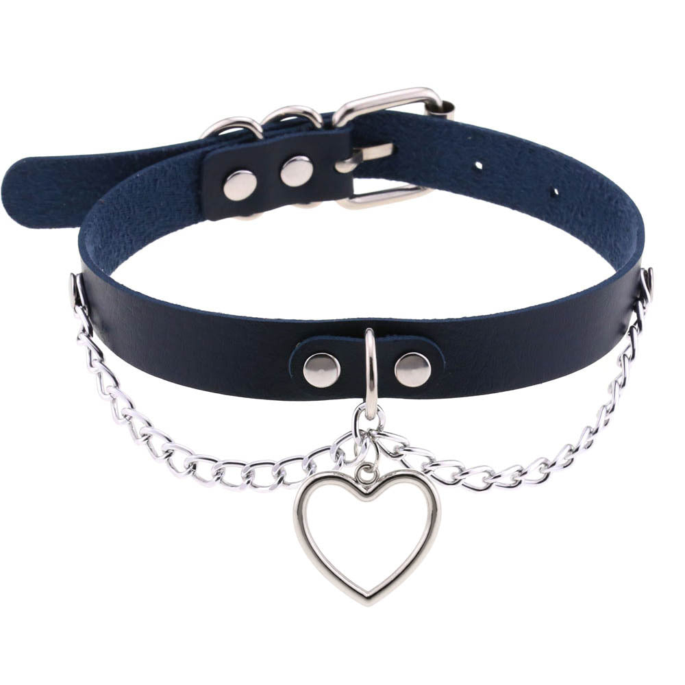 Heart-shaped Clavicle Classic Peach Heart Neck Band Collar