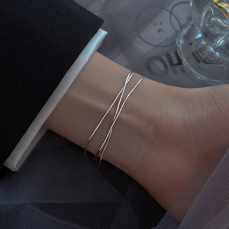 Women's Snake Bone Choker Simple Elegant Cold Style Light Luxury Bracelets