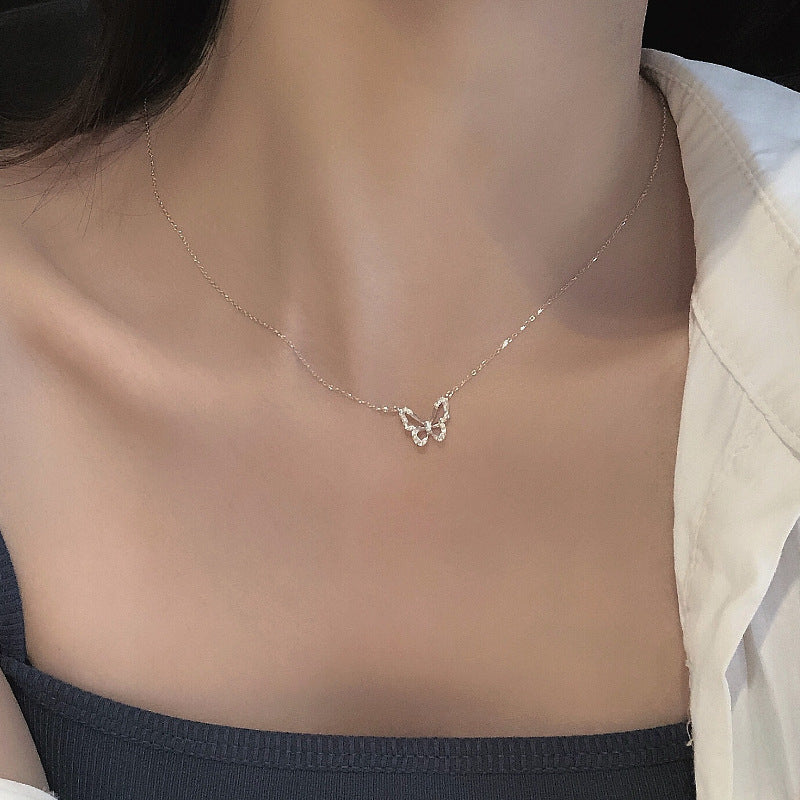 Women's Butterfly High-grade Affordable Luxury Fashion Niche Necklace