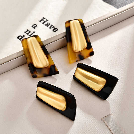 Women's Fashion Personality Geometry Commuter For Cold Style Stud Earrings