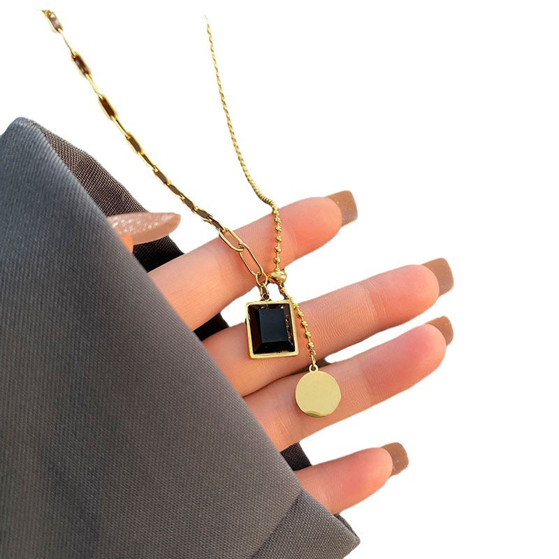 Women's Steel No Fading Size Adjustment Elegant Necklace