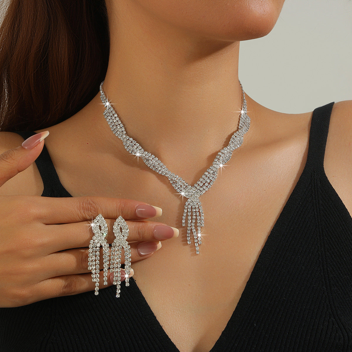 Women's Bridal Chain Wedding Banquet Dress For Necklace