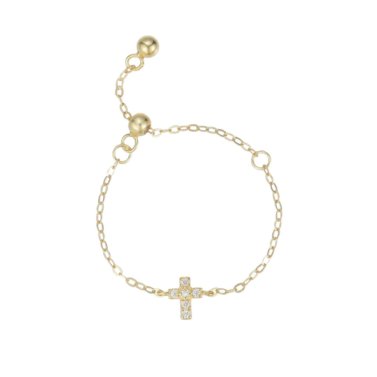 Cross Female Niche Unique Design High Sense Rings