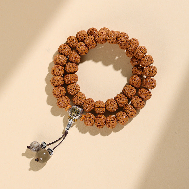Men's Rosary Hand Toy High Oil Density Straight Cut Vajra Live Bracelet