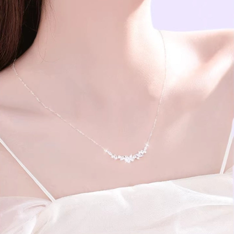 Women's Light Luxury High-grade Design Full Diamond Fashion Sterling Necklace