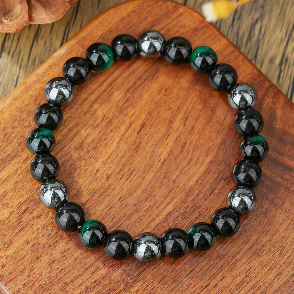 Retro Style Multiple Tigereye Emperor Stone Filament Bracelets