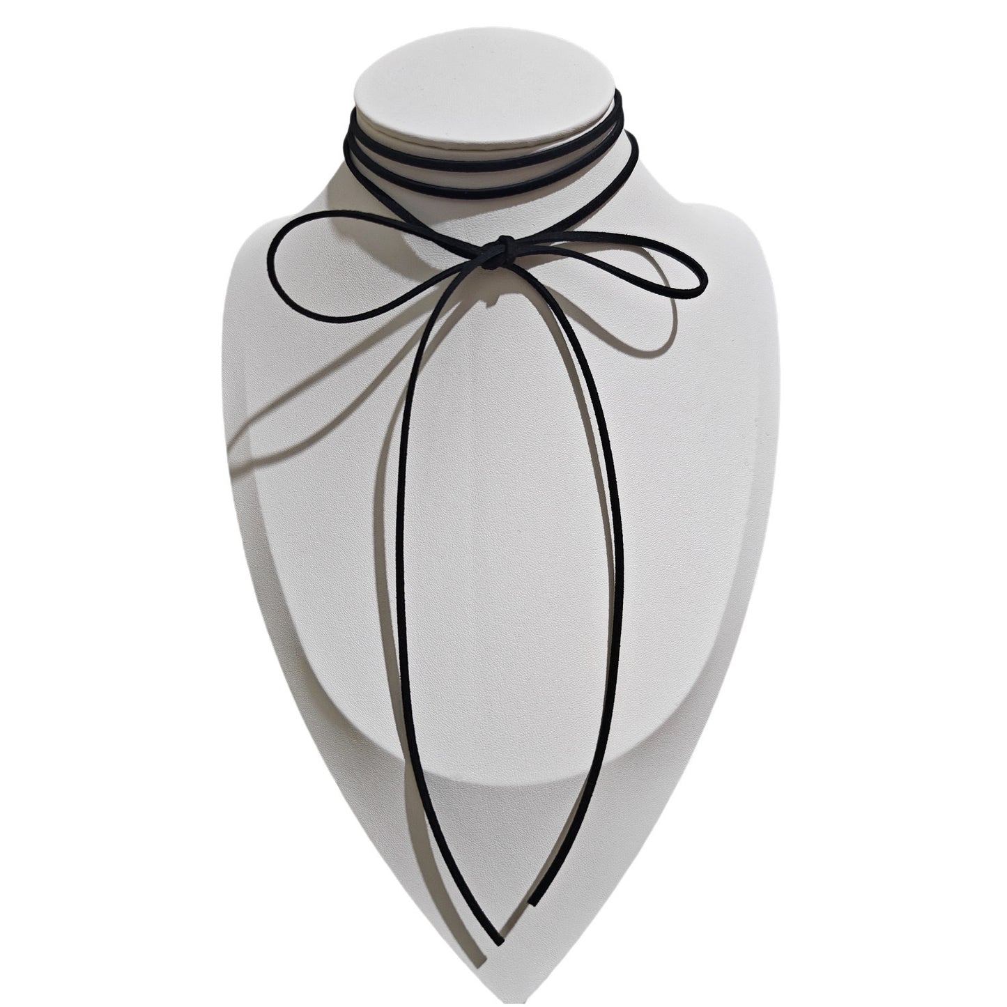 Women's Simple Lace Bow Necklet Neckband High-grade Long Collar