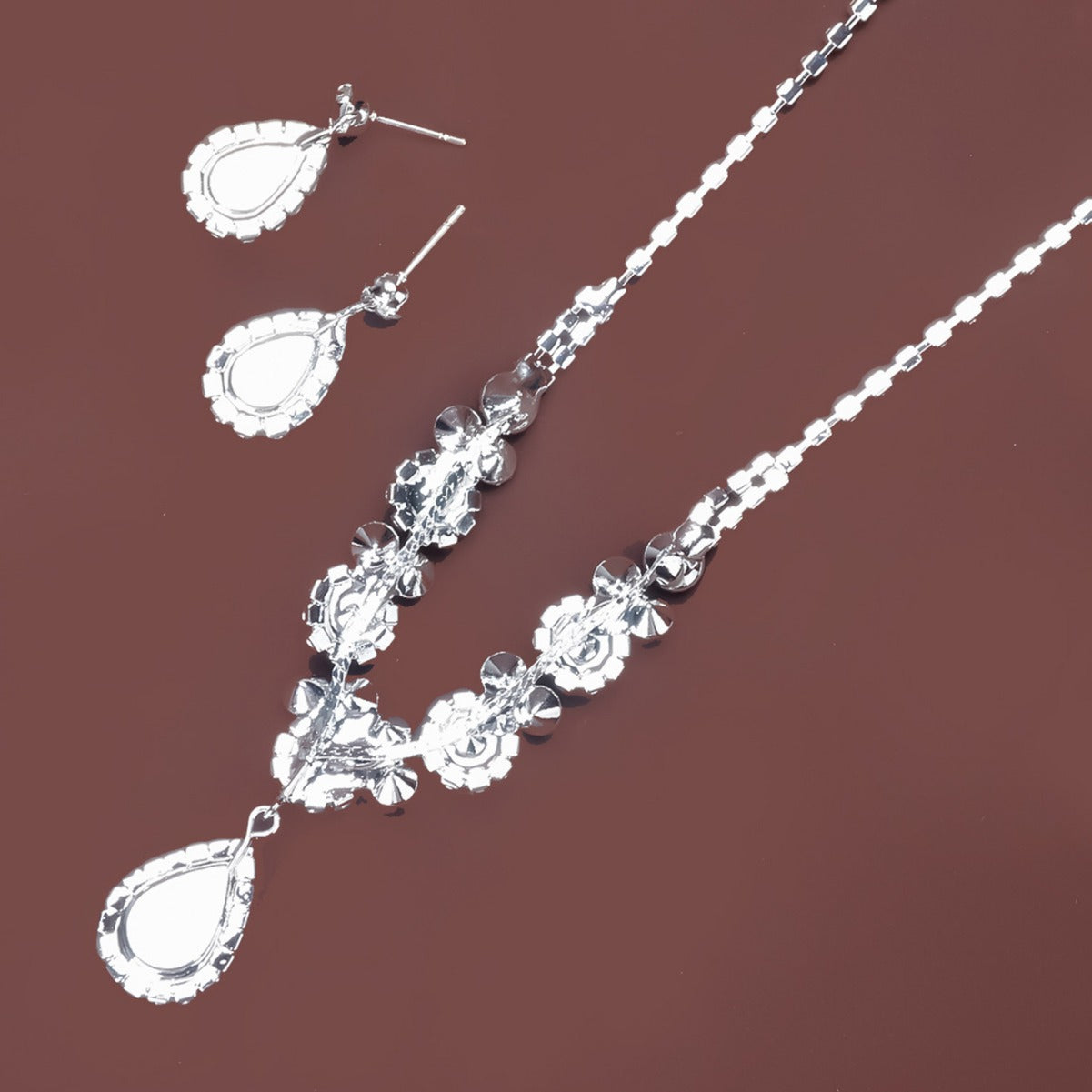 Style Rhinestone Fashion Zircon Female Water Necklaces