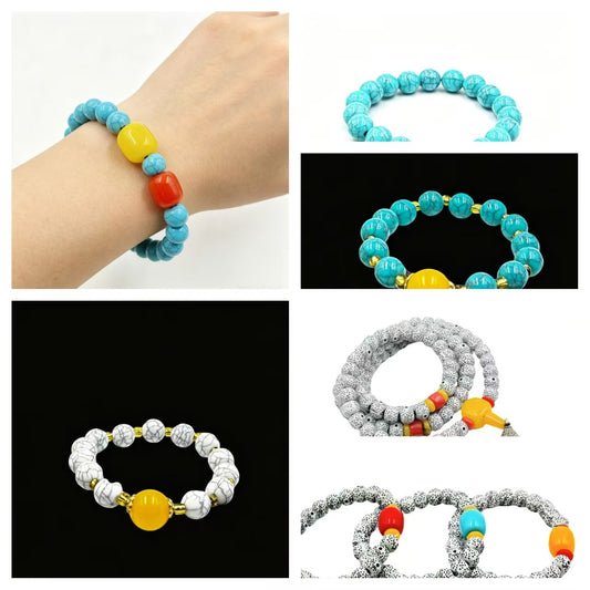 Beads Lucky Green Pine Star Moon Collectable Live Bracelet