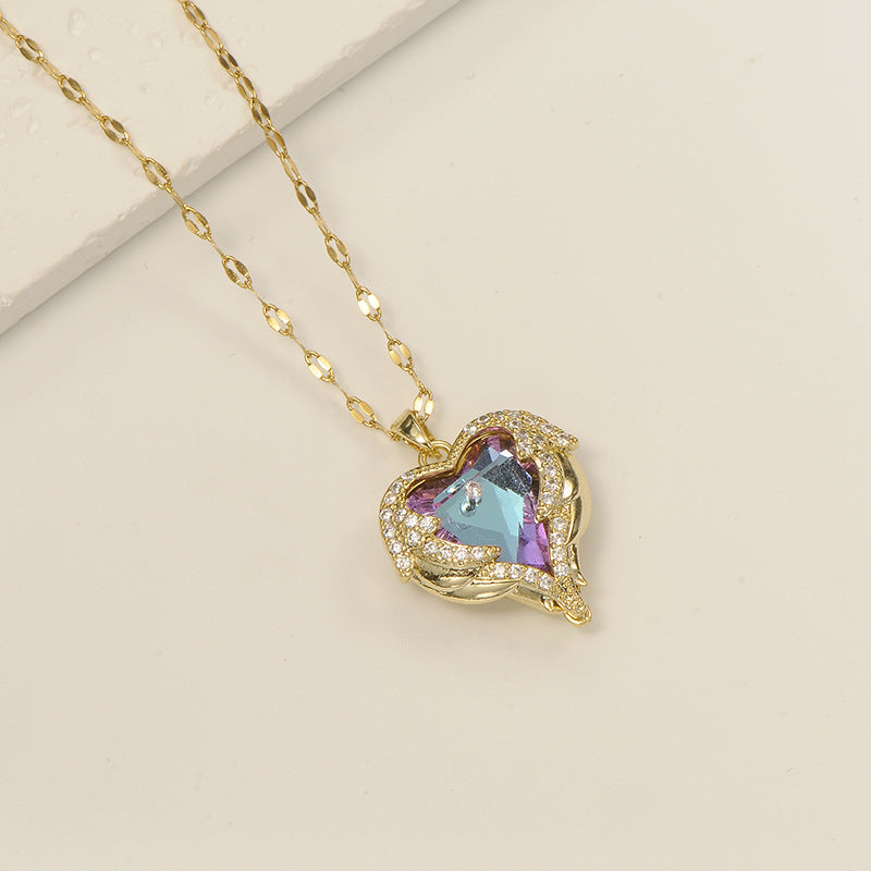 Korean Fairy Temperamental Simple Love Pearl Clavicle Necklace