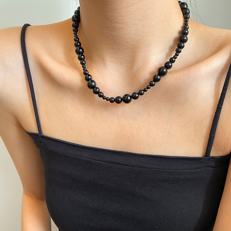 Black Pearl Classic French High Sense Necklaces