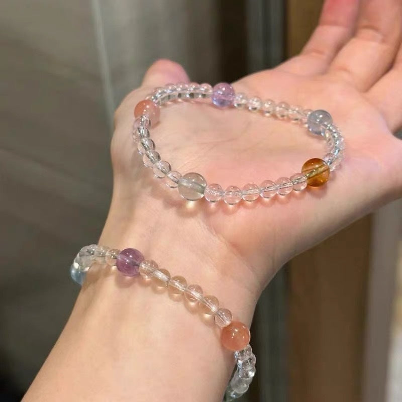 Sweet Girlish Peach Beads Design Girlfriends Birthday Bracelets
