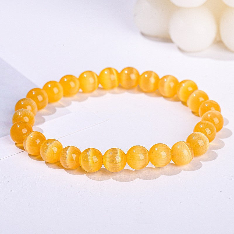 Color Opal Simple Crystal Single Loop Fashionable All Match Bracelet