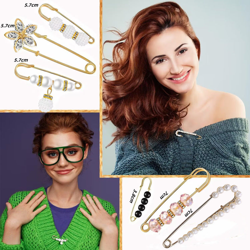 Women's Of Trousers Pin Artifact Fixed Clothes Buckle Brooches