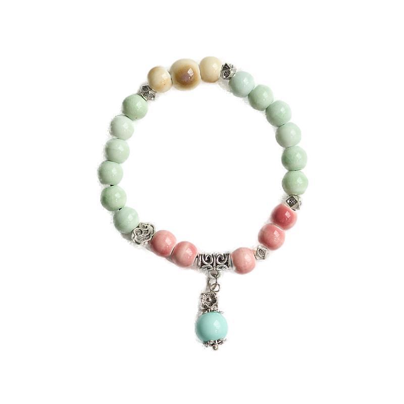 Mint Mamba Color Ceramic Chinese Style Simple Fresh Bracelets