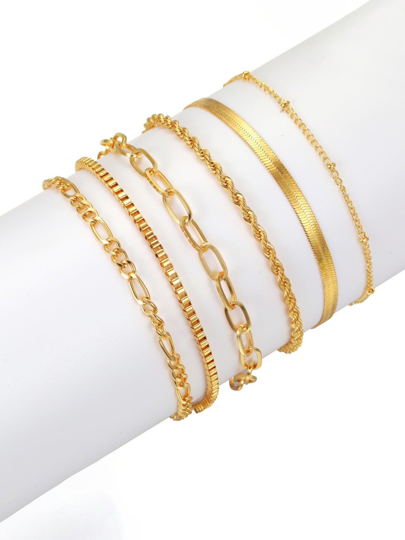 Punk Flat Snake Bones Chain Vintage Bracelet