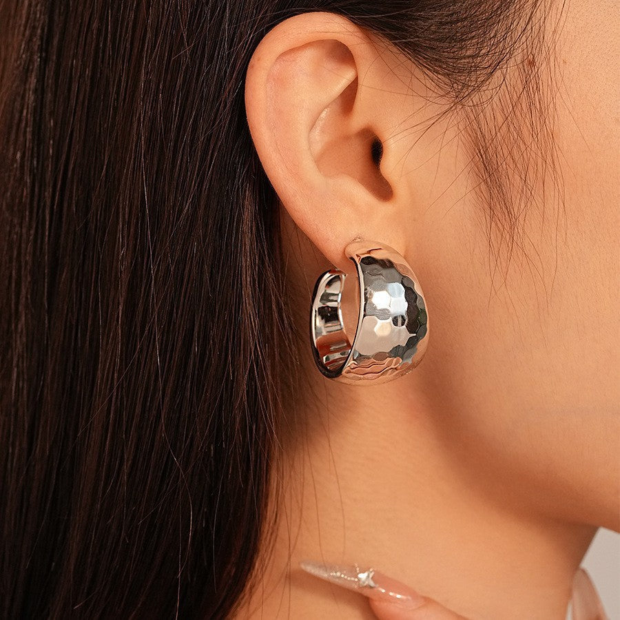 Shaped Steel Needle Graceful Personality High-grade Earrings